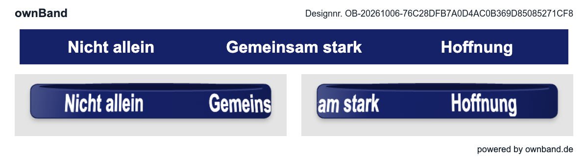 Bestbands · Solidaritätsarmband für Jobverlust · Standard