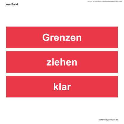 Bestbands · Grenzen ziehen - Klare Linie setzen Armband · Standard